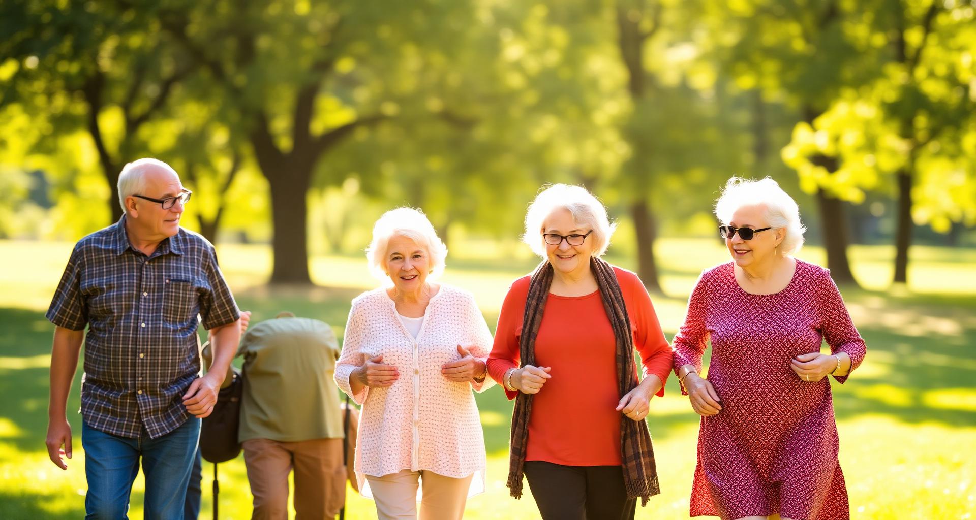 People walking together outdoors